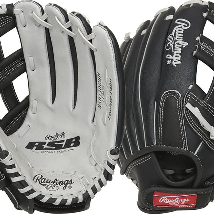 Rawlings | Gant de softball lent RSB | Lancer main droite | 13" - Toile en H professionnelle