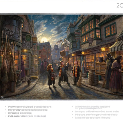 Buffalo Games Ceaco - 1000 Piece Thomas Kinkade Harry Potter Diagon Alley Puzzle for Adults, Silver Select - Quality 1000 Pieces Jigsaw Puzzle