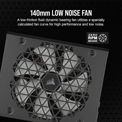 Corsair RM1000x Shift Fully Modular ATX Power Supply - Modular Side Interface - ATX 3.0 & PCIe 5.0 Compliant - Zero RPM Fan Mode - 105°C-Rated Capacitors - 80 Plus Gold Efficiency - Black