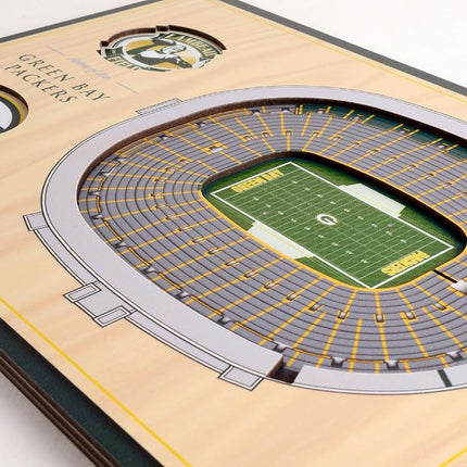 YouTheFan NFL Green Bay Packers 3D StadiumViews Desktop Display - Lambeau Field