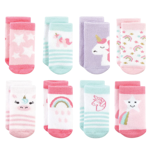 Hudson Baby Baby Girls' Cotton Rich Newborn and Te
