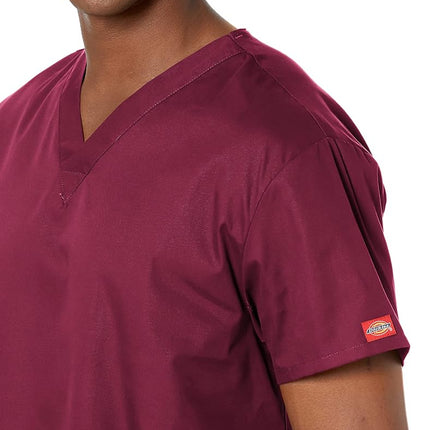 Dickies Women's medical scrubs shirts, Wine, L UK