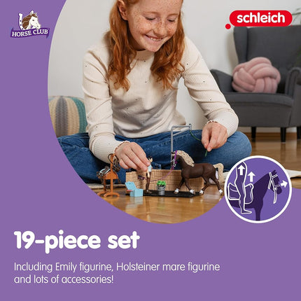 Schleich Horse Club - 19Pc Washing Area With Horse Club Emily & Lun | 42438