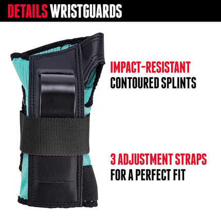Triple Eight Saver Series 3-Pack Pad Set – Ideal for Skateboarding, in-line Skating, Roller Skating, and Biking (Skate Like A Girl, X-Small)