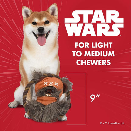 Official Star Wars Ewok Plush Squeaky Dog Toy | Adorable Toys for Dogs
