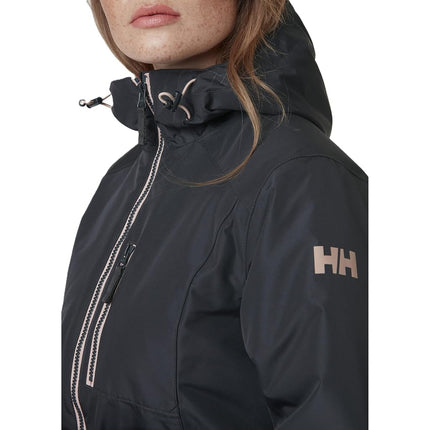 Helly Hansen Women's W Long Belfast Winter Jacket, Ebony, L