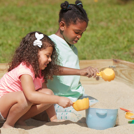 Melissa & Doug Sunny Patch Seaside Sidekicks - Set de repostería para la arena (juego de imitación, juguetes de playa para niños, 7 piezas)