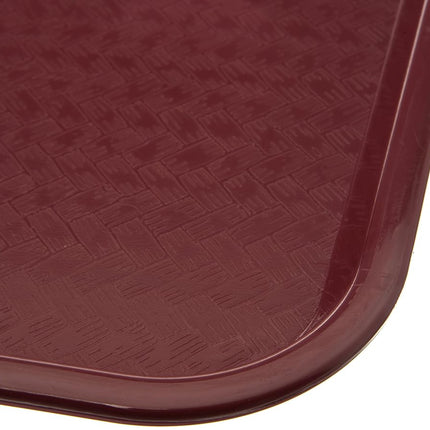 Carlisle CT121661 Caf� Standard Cafeteria/Fast Food Tray, 12" x 16", Burgundy (Pack of 24)