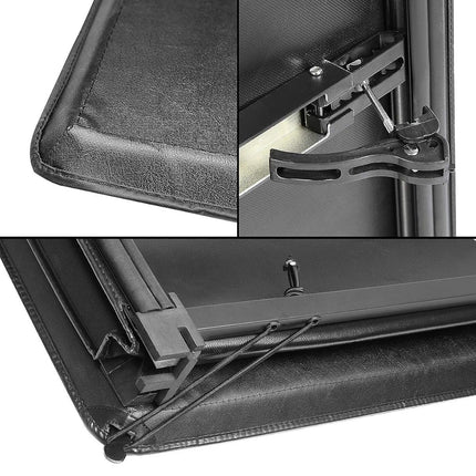 DNA MOTORING TTC-TRISOFT-039 Pickup Truck Rear Trunk Bed Soft Tri-Fold Adjustable Tonneau Cover