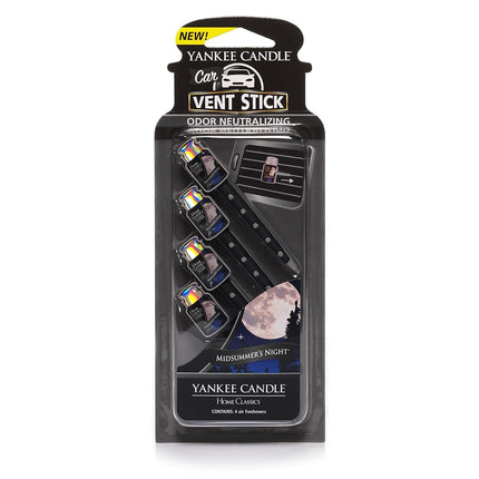 Yankee Candle 1194390 Midsummer's Night Vent Stick 4 Pack