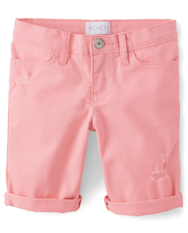 The Children's Place Girls' Denim Skimmer Shorts, 