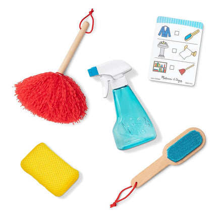 Melissa & Doug Deluxe Sparkle & Shine Cleaning Play Set (11 Pieces) Cleaning Toys for Toddlers and Kids - FSC Certified - FSC Certified
