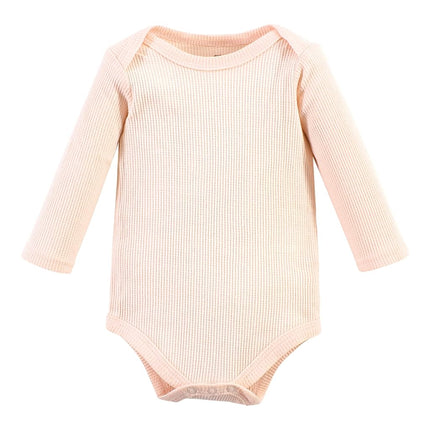 Hudson Baby Unisex Baby Thermal Long Sleeve Bodysuits, Acorn Botanical, Newborn, Acorn Botanical, Newborn