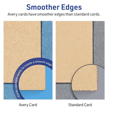Avery Printable Round Cards, Sure Feed Technology, 4" Diameter, Kraft Brown Cardstock, Print-To-The-Edge, Laser/Inkjet Printable, 150 Total, Great for Business Messaging
