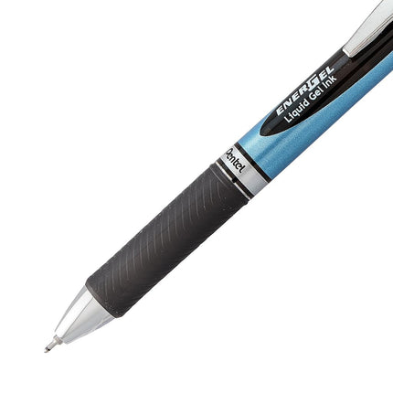 Pentel EnerGel Deluxe RTX Retractable Liquid Gel Pen, (0.7mm), Needle Tip, Black Ink, 3 Pack (BLN77BP3A)
