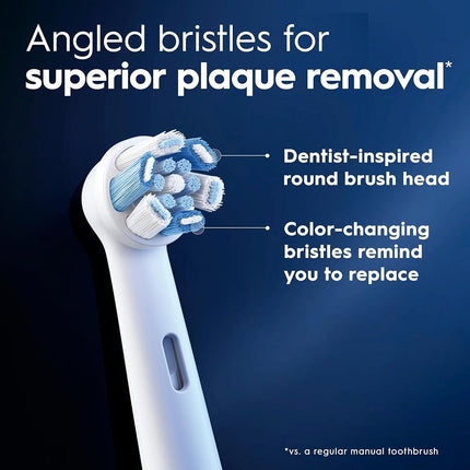 Oral-B iO Series Ultimate Clean Replacement Brush Head for Oral-B iO Series Electric Toothbrushes, White, 2 Count