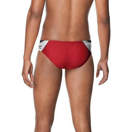Speedo Men's Swimsuit Brief Endurance+ Splice Team Colors