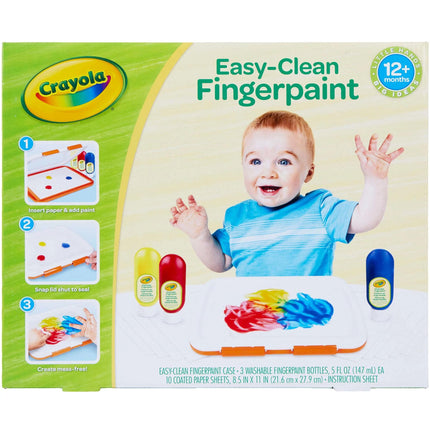 Crayola Washable Finger Paint Station, Less Mess F