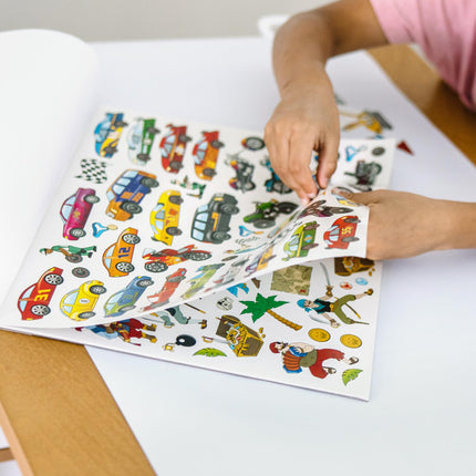 Melissa & Doug Colección de calcomanías: Dinosaurios, vehículos, espacio y más - Más de 500 calcomanías (Paquete de 1)