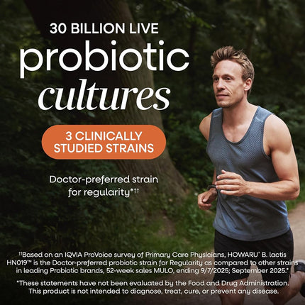 Nature's Way Primadophilus Fortify Age 50+ Probiotic, 30 Billion Active Cultures, Acidophilus, Guaranteed Potency, Researched Strains, Delayed Release, 30 Vegetarian Capsules, Gluten-Free