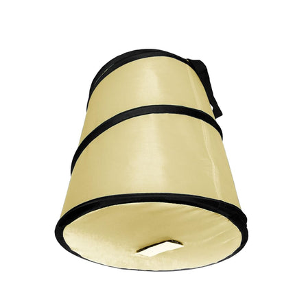 FH GROUP FH1121BEIGE Automotive Waterproof Portable Collapsible Large Beige Trash Can Garbage Container fits Most Cars, SUVs, and Trucks