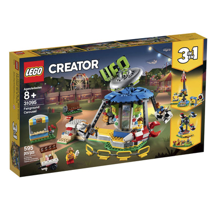 LEGO Creator 3-en-1 Le carrousel de la fête foraine 31095 Kit de construction, Nouveauté 2019 (595 Pièces)