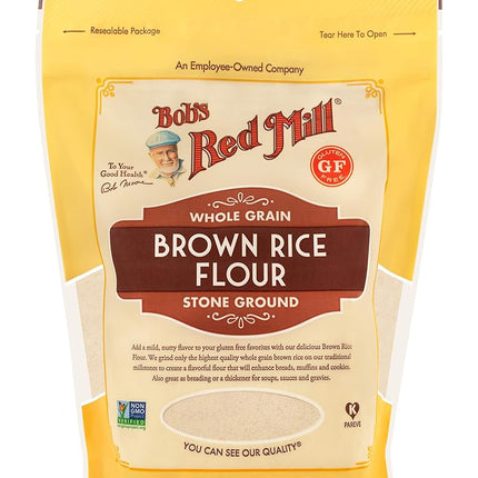 Bob's Red Mill Gluten Free Brown Rice Flour, 24 Ounce (Pack of 4)
