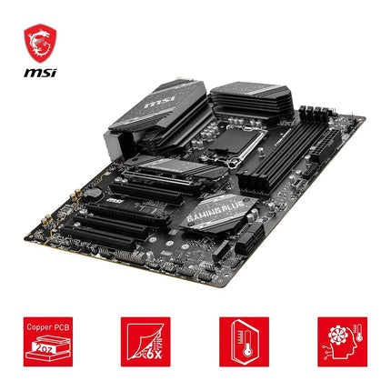 MSI B760 GAMING PLUS WIFI Motherboard, ATX - Supports Intel 14th, 13th & 12th Gen Core Processors, LGA 1700 - DDR5 Memory Boost 6800+MHz/OC, 2 x PCIe 4.0 x16, 2 x M.2 Gen4, 2.5G LAN, Wi-Fi 6E