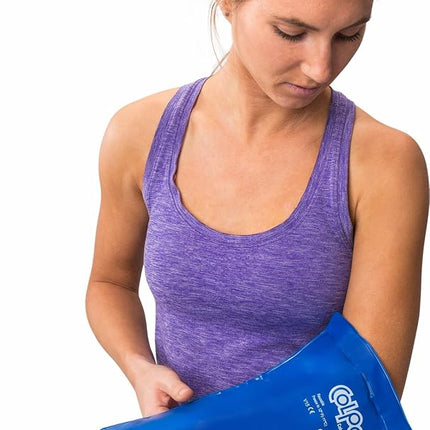 Chattanooga ColPac - Reusable Gel Ice Pack - Half Size - 7.5 in x 11 in (19 cm x 28 cm) - Cold Therapy - Knee, Arm, Elbow, Shoulder, Back - Aches, Swelling, Bruises, Sprains, Inflammation