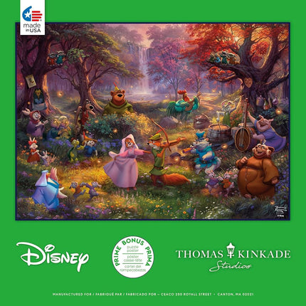Ceaco - Thomas Kinkade - Disney - Robin Hood - 1000 Piece Jigsaw Puzzle