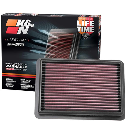 K&N Engine Air Filter: High Performance, Premium, Washable, Replacement Filter: Compatible with 2019-2020 MAZDA 3; 2019-2020 MAZDA CX-30, 33-5096