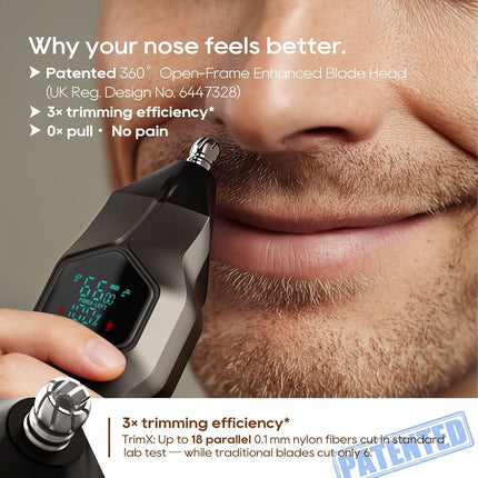 TRIMX Beard Trimmer for Men, Men's Grooming Kit for Body Hair, Nose, Face & Mustache, Cordless Hair Clippers Rechargeable with Charging Dock IPX7 Waterproof