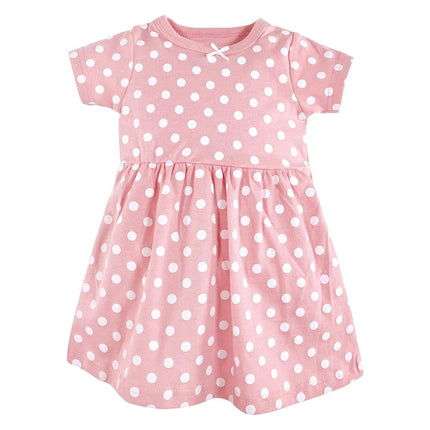 Hudson Baby Vestidos de Algodón para Bebés Niñas, Huevos de Pascua, 9-12 Meses