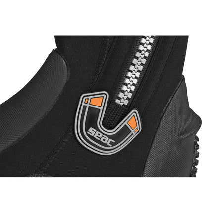 SEAC Basic HD, 5 mm neoprene diving boots with side zip and semi-rigid sole