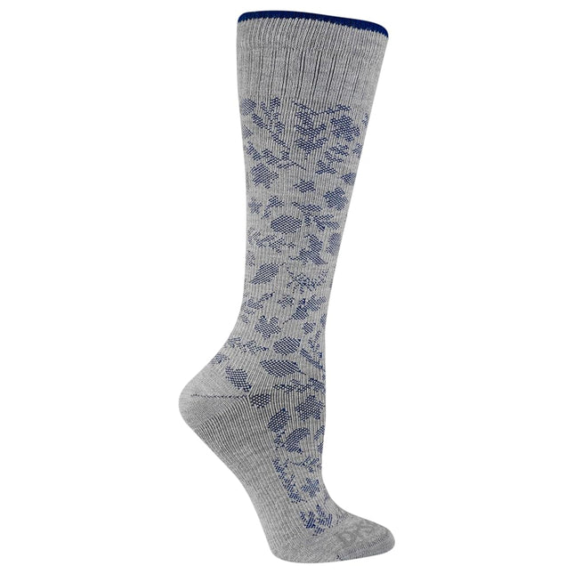 Dr. Scholl's womens Travel Graduated Compression, Gray/Blue, One Size