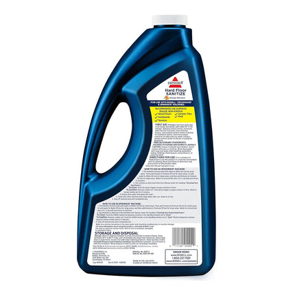 BISSELL Hard Floor Sanitize Formula, 25041, 64 Fl Oz CrossWave & Spinwave, Use on Sealed Hard Floors, Orange Bloosom