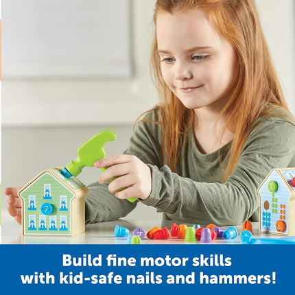 Learning Resources Number Nails Activity Set, Ages 4+, Maths Games For Kids, Preschool Games, 102 Pieces