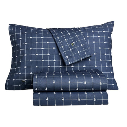 Lacoste Printed Percale Sheet Set, California King