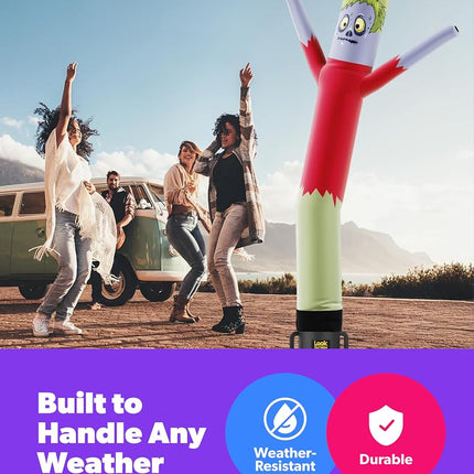 LookOurWay Monster Halloween Themed 6-Feet Tall Air Dancers Inflatable Tube Man Complete Set with Blower