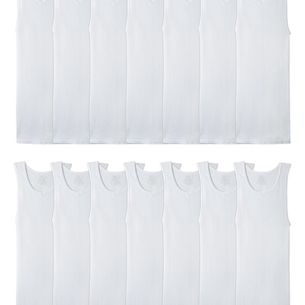 Fruit of the Loom Men's Tag-Free Tank A-Shirt Unde