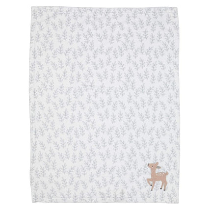 Bedtime Originals Deer Park Baby Blanket, White