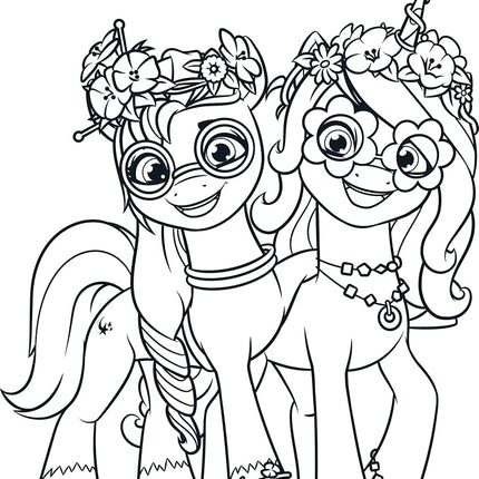 Crayola My Little Pony Coloring Book with Stickers, Gift for Girls and Boys, 96 Pages, Ages 3, 4, 5, 6