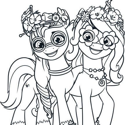 Crayola My Little Pony Coloring Book with Stickers, Gift for Girls and Boys, 96 Pages, Ages 3, 4, 5, 6