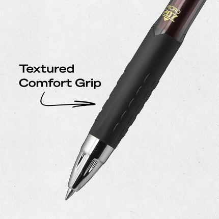 uni-ball 207 Retractable Gel Pens, Micro Point (0.5mm), Red, 12 Count