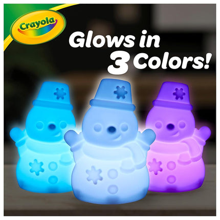 CRAYOLA Light Ups: Snowman | Washable Snowman Christmas Night Light | Colour, Wash, Repeat! | Batteries Not Included | For Ages 3+