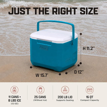 Coleman CHILLER 16QT 5877 OCEAN/W/W C4