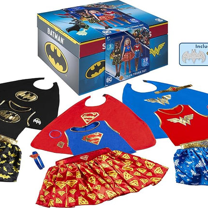 Rubies DC Girl's Trunk Set (Wonder Woman, Batman, Superman), Small