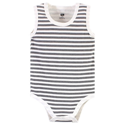 Hudson Baby Unisex Baby Cotton Sleeveless Bodysuits, Bunny and Bee, 0-3 Months