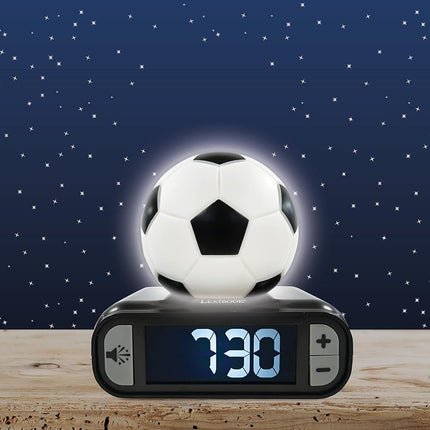 LEXIBOOK, Soccer Ball Nightlight Alarm Clock, RL800FO