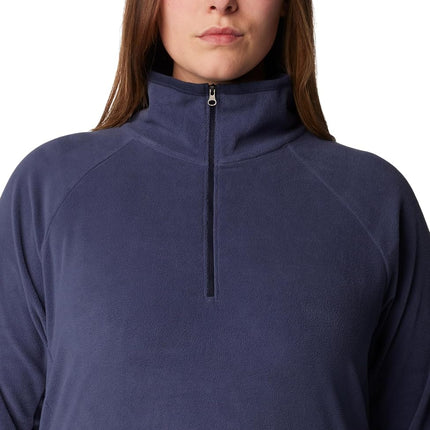 Columbia Women's Glacial IV Half Zip Pullover Fleece Sweater, Nocturnal, 1X